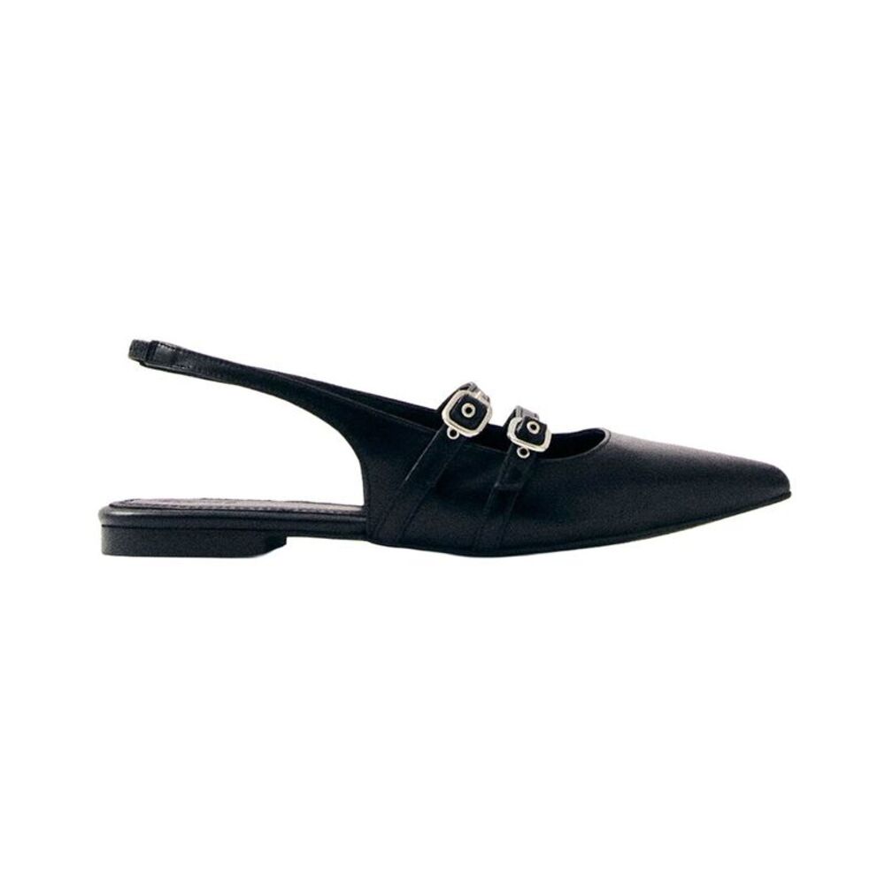 Alohas Wren Leather Ballet Flat, Black
